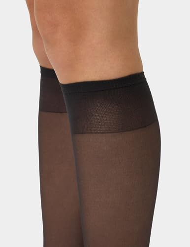 No nonsense Women's Sheer Knee Highs with Comfort Top Nylon Trouser Stockings Value Pack