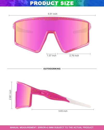 Xiyalai Cycling Sunglasses for Men Women, UV Protection Sports Running Sun Glasses, Baseball Biking Softball Hiking.