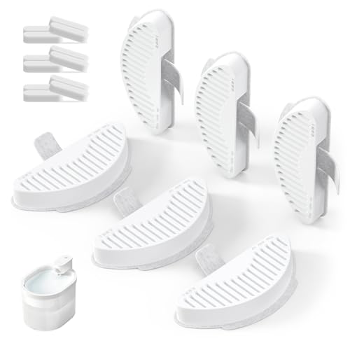 uahpet Official Water Fountain Filters Upgraded 6 Filters & 12 Sponges for 67oz/2L Automatic Pet Fountain
