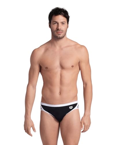 ARENA Men's Icons Solid Swim Briefs Professional Training Swimsuit Sports Trunk
