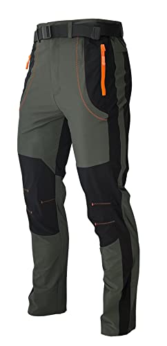 Kuseeker Mens Stretch Work Hiking Pants Quick Dry Lightweight Waterproof Outdoor Travel Climbing Fishing Pants