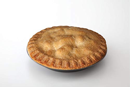 Chicago Metallic CMET26719 Professional 'Split Decision' Non Stick Split Pie Pan / Tart Tin with Divider and Loose Bottom, In Gift Box, Carbon Steel, 24 cm