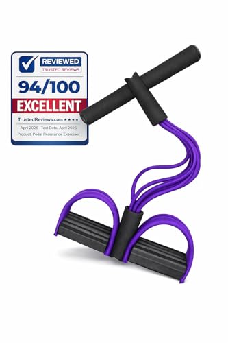 Premium 6 Tubes Foot Pedal Resistance Band – Multifunction Tension Rope for Full-Body Workouts, Yoga & Home Fitness | Stro...