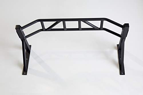 Wall Mounted Pullup Bar for Home or Garage Gyms, Straight Bar or Multi-Grip Arch - Ideal for kipping pull-ups, cross-train...