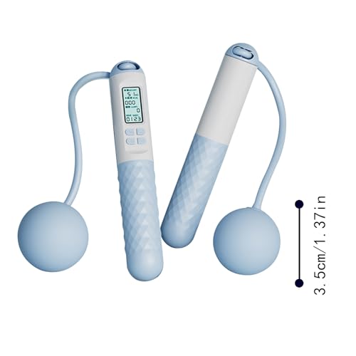 Digital Jump Rope - Smart ropeles Fitness Equipment, Weighted Ball Handles, Ergonomic Grip, tangles Free Design | Adjustab...