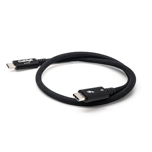 CalDigit Thunderbolt 5 Pro Active Braided Cable - 120Gbps 240W Power Delivery, Compatible with Thunderbolt 3, 4, USB4 Type...