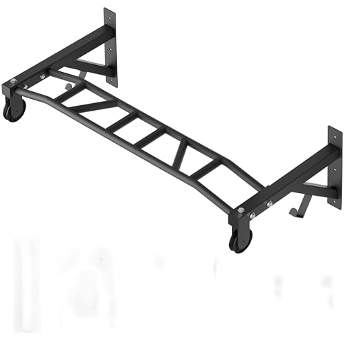 Upgrade Pull Up Bar Wall Mounted,Heavy Duty Multi Grip Chin Up Bar for Strength Training, 600 lbs Capacity, Durable Steel ...