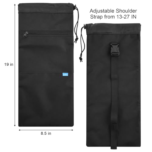Xxerciz Trekking Poles Carrying Bag Lightweight Collapsible Hiking Poles Storage Bag with Zipper Pocket, Adjustable Should...
