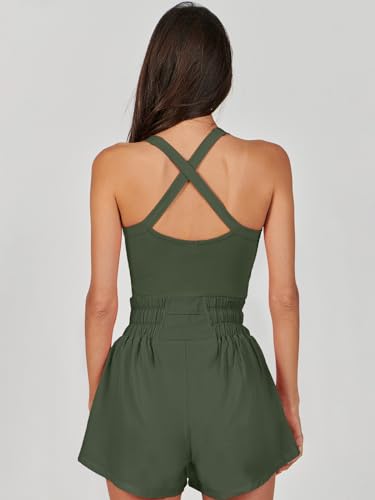 ANRABESS Womens Mini Tennis Dresses Skort Summer Sleeveless One Piece Workout Romper Dress with Shorts Athletic 2026 Outfit