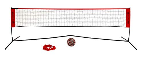 Wicked Big Sports Takraw Juggle Volleyball and Soccer Tennis Portable Outdoor Sports Tailgate Backyard Beach Game