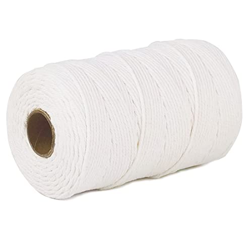 PerkHomy Cotton Butchers Twine String 500 Feet 2mm Twine for Cooking Food Safe Crafts Bakers Kitchen Butcher Meat Turkey S...