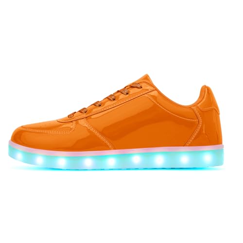OEKLA Unisex LED Shoes - Fashion Light Up Sneakers, Breathable USB Charging Glowing Luminous LED Shoes for Men Women