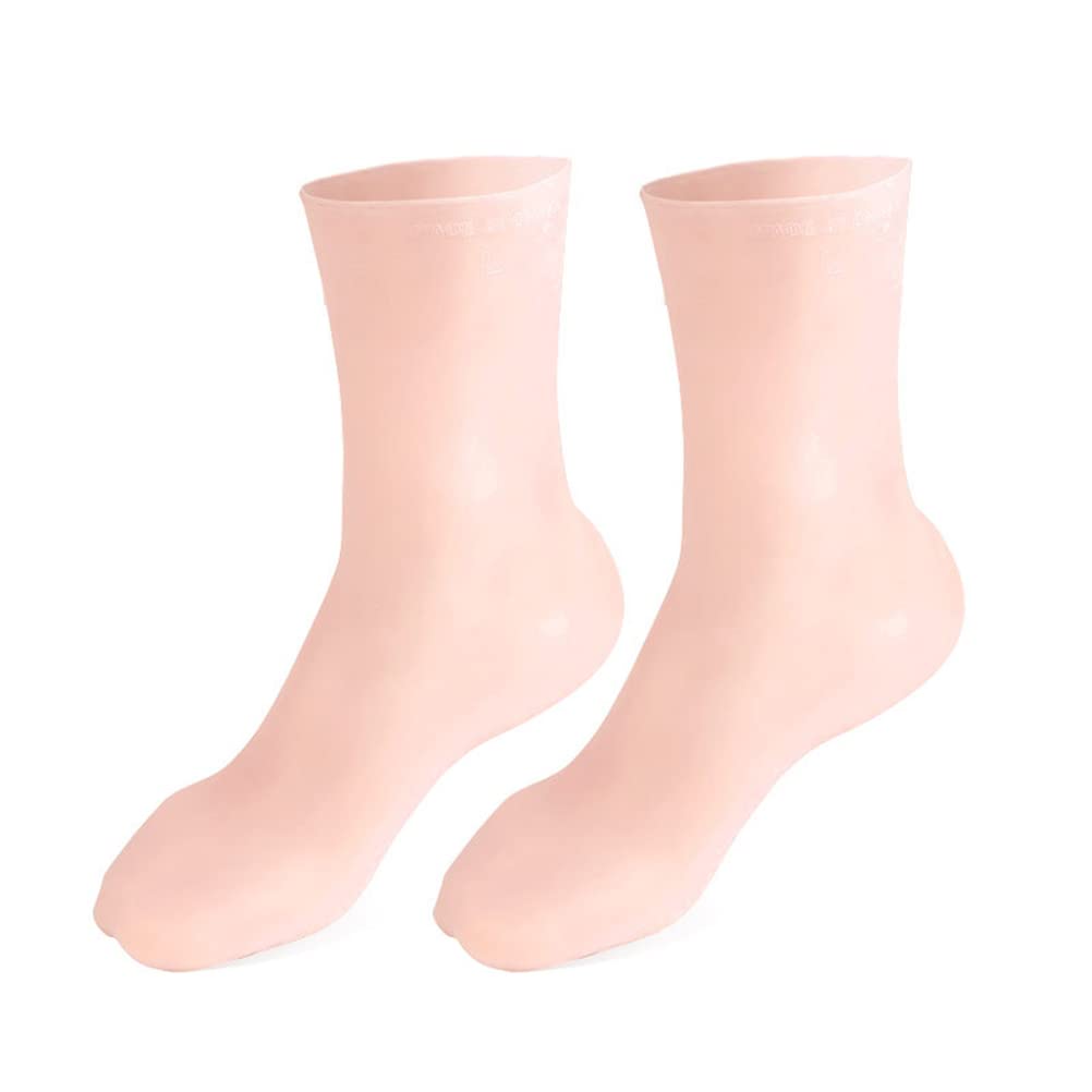 Moisturizing Socks, Aloe Socks, Silicone Socks, Foot Spa Gel Silicone Socks for Women, Pedicure Socks for Repairing Dry Feet, Cr