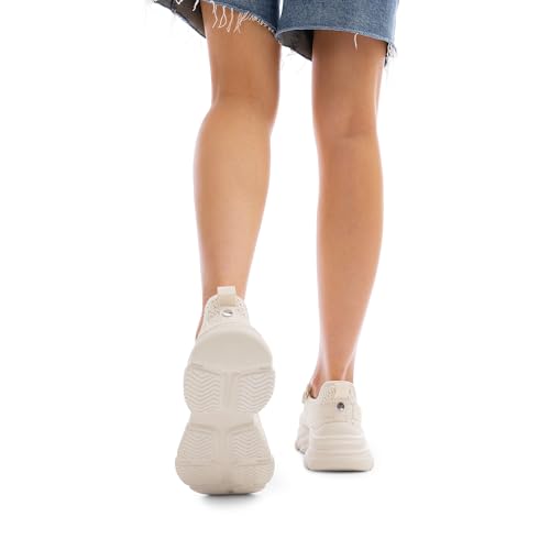 DREAM PAIRS Women's Platform Chunky Fashion Sneakers Slip on Walking Stylish Lightweight Classic Casual Sneaker