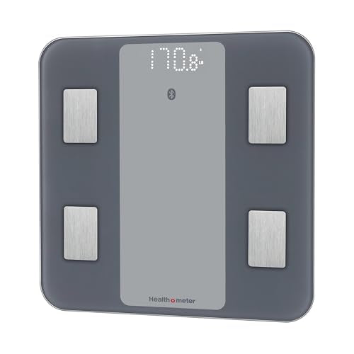 Health o meter Bluetooth Digital Bathroom Scale with Smart Connectivity BMI & Body Fat Tracking 440 lb Capacity for Multip...
