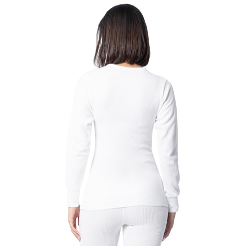 Indera Women's Traditional Long Johns Thermal Long-Sleeve Crew Top