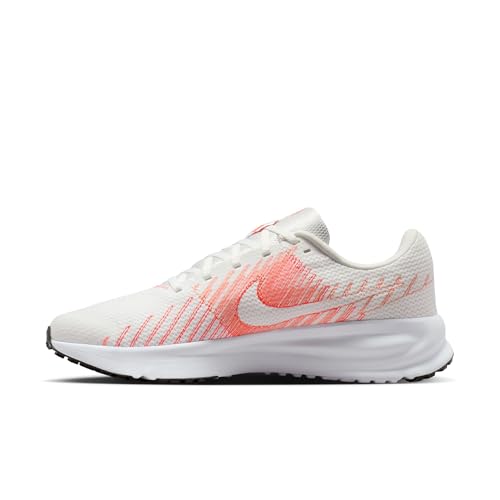 Nike Men's Run Defy Road Running Shoes, Summit White/Bright Crimson-Turf Orange, 8