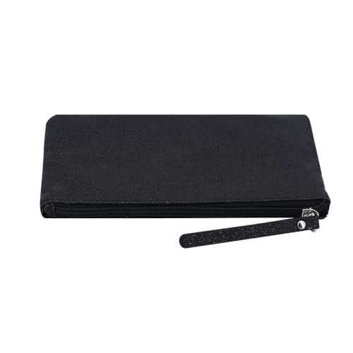 RITTZI Celestial Glitter Makeup Pouch – Seven Stunning Shades - Festive Cosmetic Bag (Twilight Black)