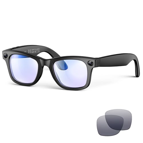 AI Smart Glasses with Camera and Bluetooth,8MP 2K HD Camera Glasses,AI Voice Control,AI Photo Recognition and Translation,...