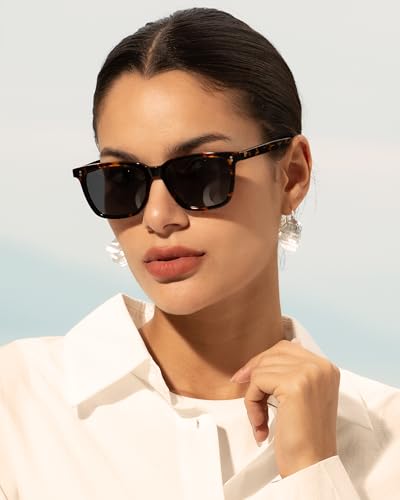 CARFIA Polarized Sunglasses for Women: Acetate, Small/Medium Size, UV400 Anti Glare CA5354