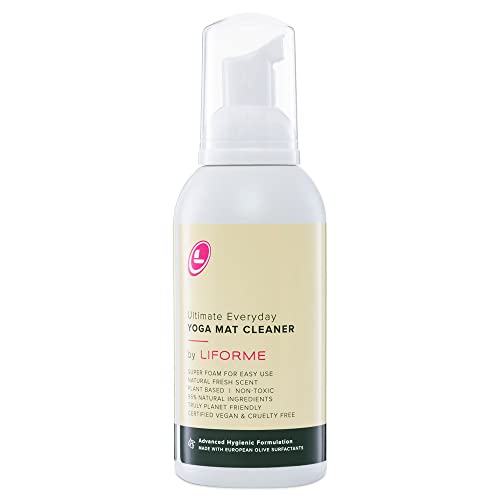 LIFORME Ultimate Everyday Yoga Mat Cleaner, Eco-Friendly, Natural & Organic Yoga Mat Cleaner, Vegan, Safe for all Yoga Mat...