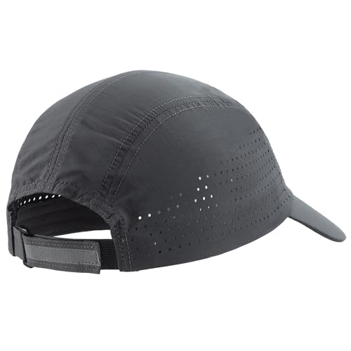 Connectyle Men's Breathable Run Hat Quick Dry Reflective Sport Cap Adjustable Lightweight Baseball Hat Unstructured Design