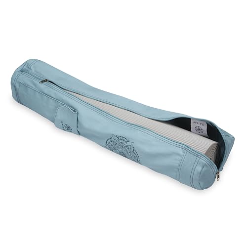 Gaiam Cargo Yoga Mat Bag, Full-Zipper Yoga Mat Carrier with Adjustable Strap, Front & Exterior Phone Pocket with Earbuds S...