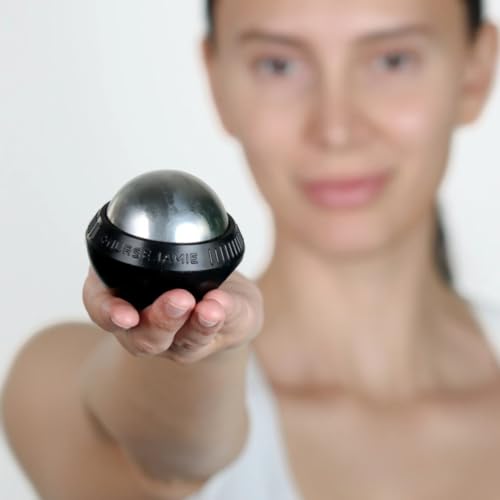 Nurse Jamie Super-Cryo Massaging Orb – Stainless Steel Roller for Face & Body – Long-Lasting Cooling & Warming Therapy for...
