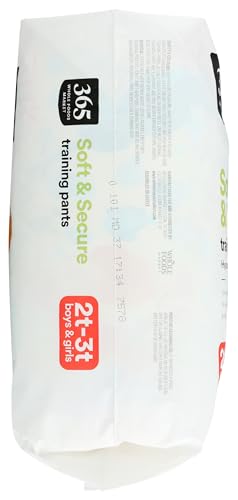 365 by Whole Foods Market, Soft & Secure 2T-3T Training Pants, Hypo-Allergenic, Ultra-Absorbent, 25 Count