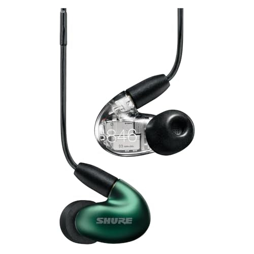 Shure SE846 PRO Gen 2 Wired Sound Isolating Earphones, Secure in-Ear Earbuds, High-End Professional Sound, Hi-Def Four Dri...