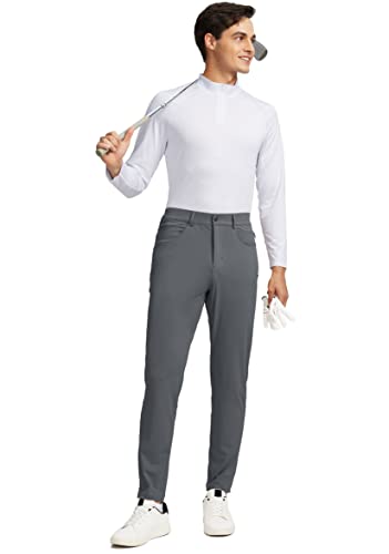 G Gradual Men's Stretch Golf Pants with 6 Pockets Slim Fit Dress Pants for Men Travel Casual Work