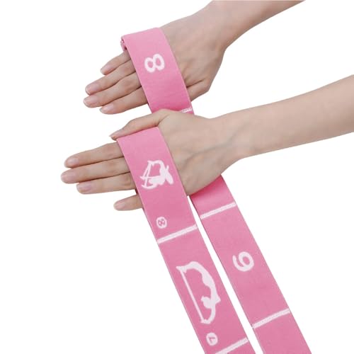 Xensamy Yoga Strap with 10/12 Loops - Multi-Functional Stretch Band for Pilates, Dance, Gymnastics, Physical Therapy, Flex...