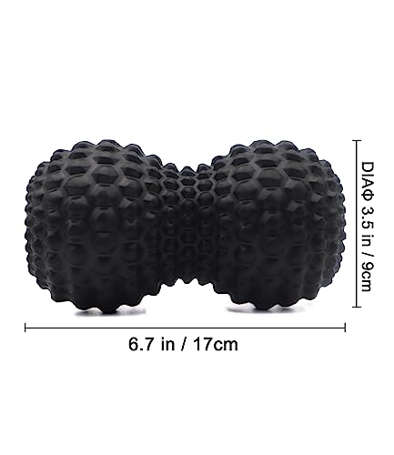 KITWILD Peanut Massage Ball, Double Lacrosse Massage Roller Ball for Deep Tissue Muscle Massage, Physical Therapy, Myofasc...