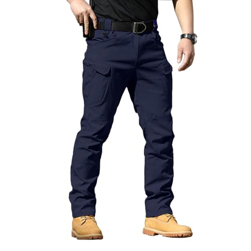 Military Cargo Pants for Men Casual Quick Drying Workout Waterproof Combat Pants Trendy Stretch Lightweight Hiking Trousers