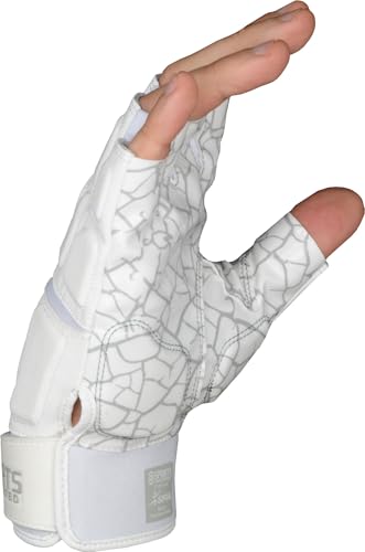 Sports Unlimited Max Clash Half Finger Lineman Adult Padded Football Gloves, Men's Football Lineman Gloves, Offensive/Defe...