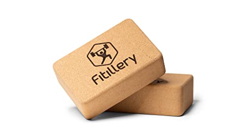 Fitillery Yoga Block, Resilient Material, Easy to Grip, Comfortable Edges - 2 PACK