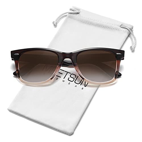 MEETSUN Polarized Sunglasses for Women Men Classic Retro Square Frame Driving Sun Glasses UV Protection