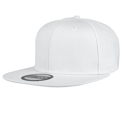 Gelante Snapback Hats for Men - Flat Bill Brim Baseball Cap Hat - Plain Blank Adjustable