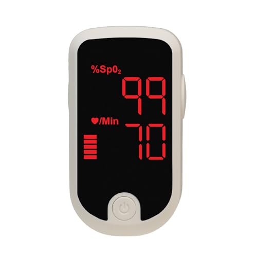 Zewa Advanced Fingertip Pulse Oximeter – SpO₂ & Heart Rate Monitor with OLED Display, Plethysmograph & Perfusion Index – P...