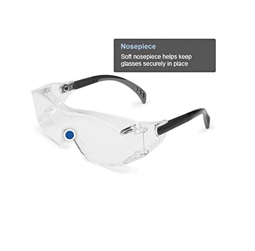 Cover2 IR OTG Safety Glasses 6966 Black Temples, IR Filter Shade 5.0 Lens
