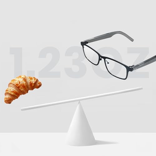 Dymesty Smart AI Glasses for Men & Women,Titanium Frame,Real-Time Translation, Meeting Recording, AI Assistant with ChatGP...