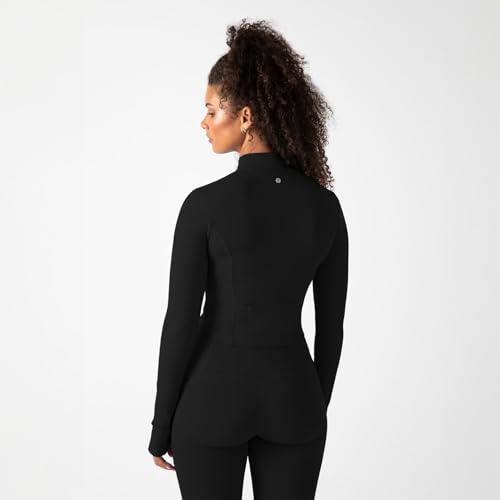 YITTY Active Women's Ultraluxe Full Zip Jacket, Athleisure, 4-Way-Stretch, Thumbholes
