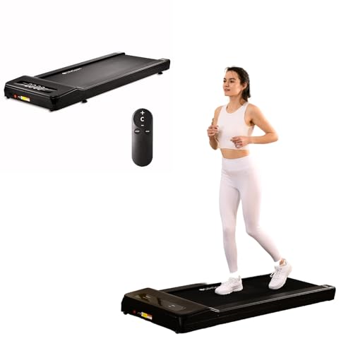 LifeSpan Fitness Under Desk Treadmill Ultra Quiet Walking Pad Treadmill at Home Office, 0.4 to 6mph, 400lbs Capacity