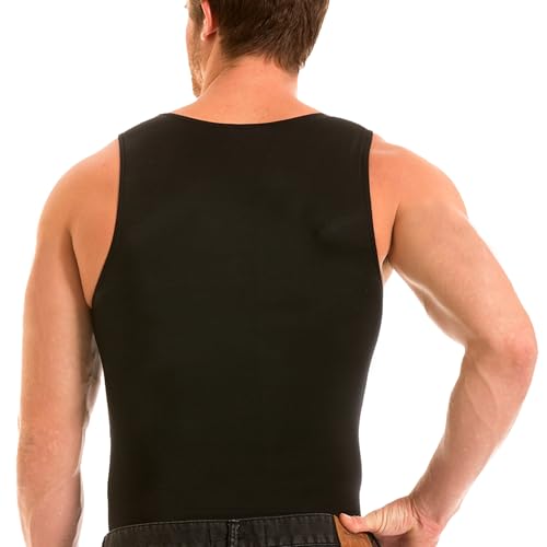 Insta Slim -Made in USA- Compression Tank-Top Shapewear for Men. Tummy Control Slimming Body-Shaper for Belly & Back Support
