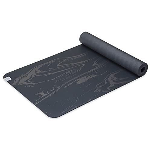 Gaiam Dry-Grip Yoga Mat - 5mm Thick Non-Slip Exercise & Fitness Mat for Standard or Hot Yoga, Pilates and Floor Workouts -...