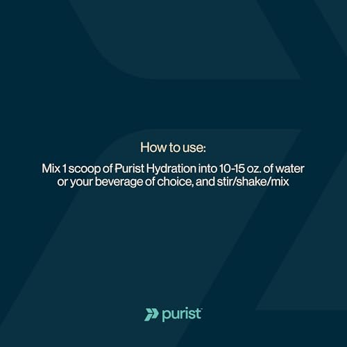 Purist Electrolyte Powder | Water Hydration with 800mg Electrolytes Sugar Free Stevia Drink Mix | Zero Artificial Ingredie...