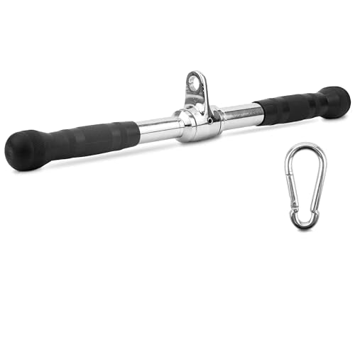 Yes4All Cable Machine Attachment, Double D Handle & Tricep Rope Cable Attachment, Weight Machine Accessories Load 880 LB f...