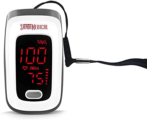 Fingertip Pulse Oximeter, Blood Oxygen Saturation Monitor (SpO2) with Pulse Rate Measurements and Pulse Bar Graph, Portabl...