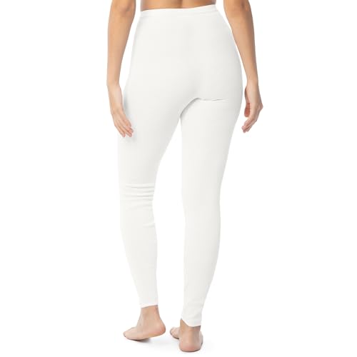 Indera Women's Combed Cotton Raschel Knit Thermals Underwear Long Johns Pant