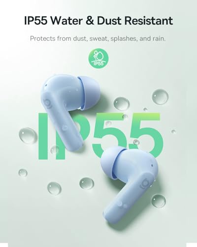 Baseus Bass BP1 NC Hybrid Active Noise Cancelling Wireless Earbuds, 12mm Super-Bass Driver, 41H Playtime, Bluetooth 6.0, I...